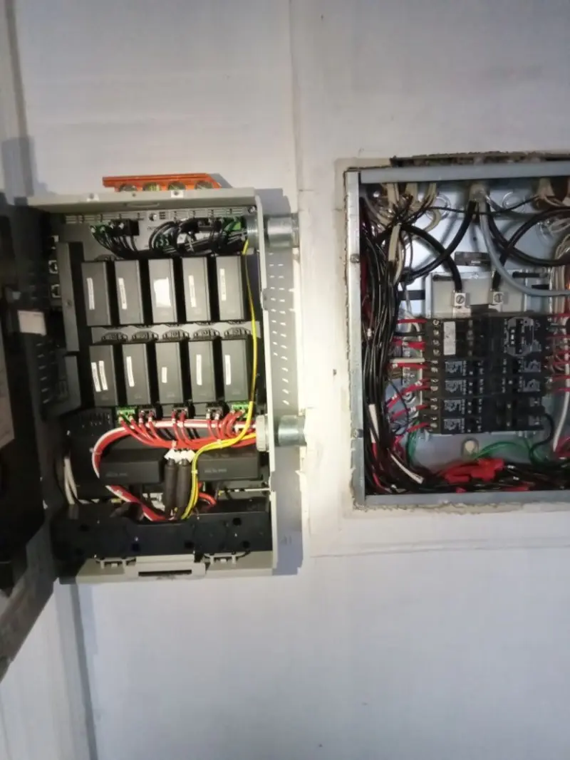 Electrical panel upgrade completed for Security Camera Wiring in Morgan Hill
